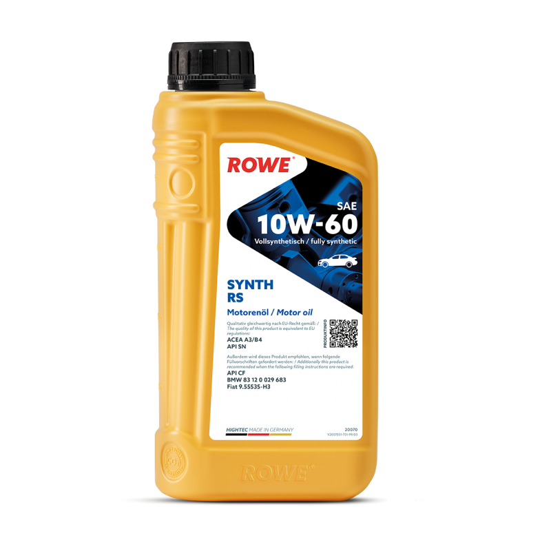 ROWE HIGHTEC Synt RS 10W-60 1л. ROWE HIGHTEC Synt RS 10W-60 1л.