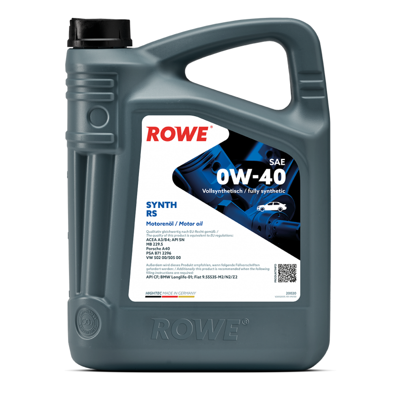 ROWE HIGHTEC Synt RS 0W-40 4л. ROWE HIGHTEC Synt RS 0W-40 4л.