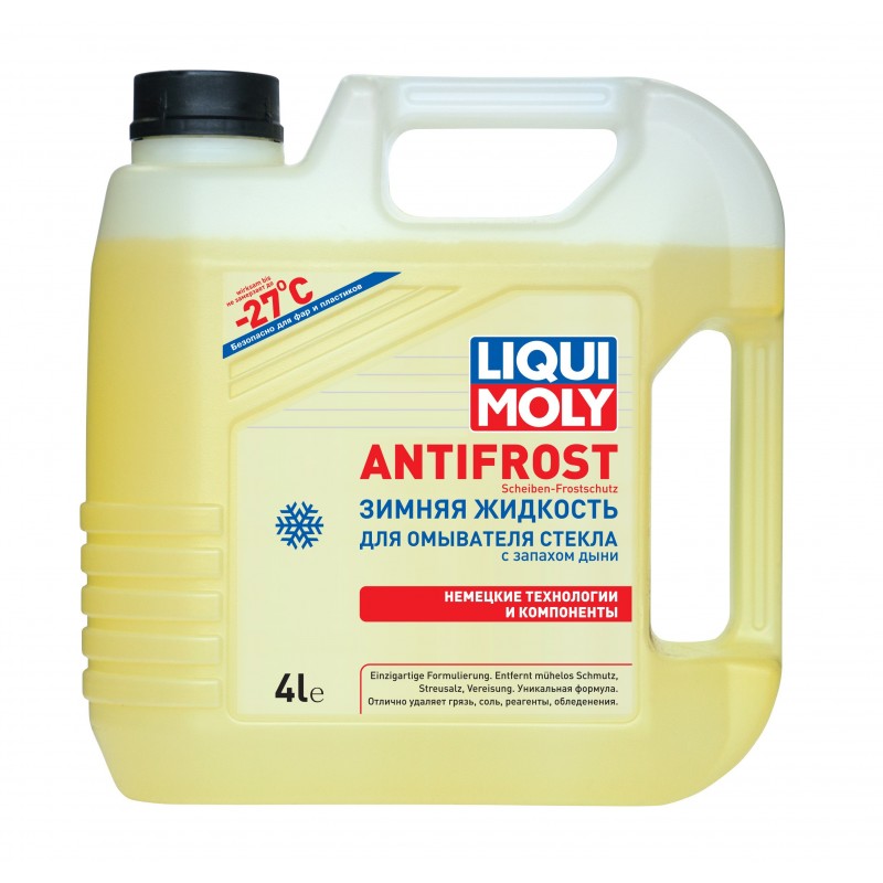Liqui Moly Зимняя жидкость для омывателя стекла ANTIFROST Scheiben-Frostschutz -27 4л Liqui Moly Зимняя жидкость для омывателя стекла ANTIFROST Scheiben-Frostschutz -27 4л