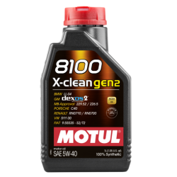 Motul 8100 X-clean Gen2 5W-40, 1 литр