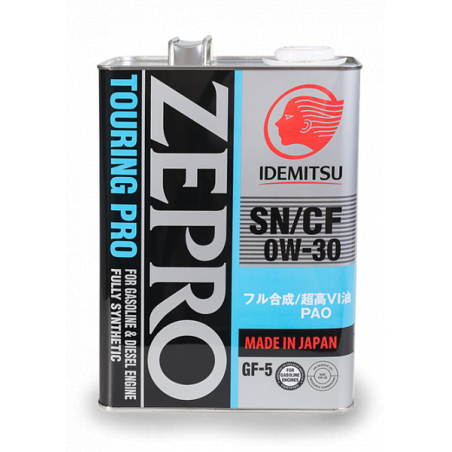 Idemitsu Zepro Touring Pro 0W-30, 4 литра