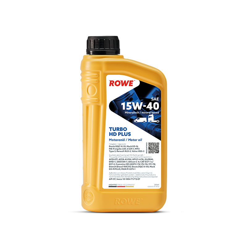 ROWE HIGHTEC TURBO HD PLUS 15W-40, 1 литр