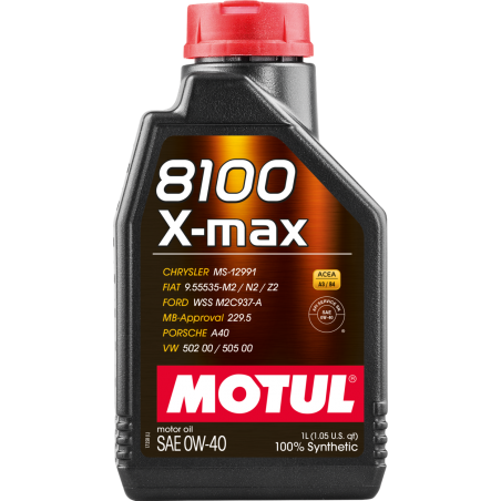 Motul 8100 X-max 0W40, 1 литр