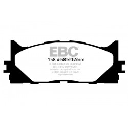 EBC Ultimax (DP1790) Колодки передние для Toyota Camry 2.4 (2006-2011)
