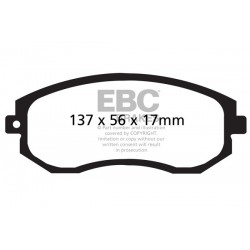 EBC BlueStuff (DP51884NDX) Колодки передние для Subaru BRZ 2.0 (2012-)