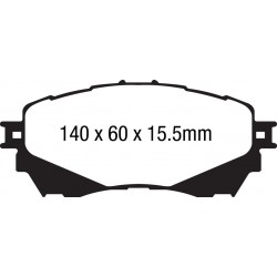 EBC Ultimax (DPX2170) Колодки передние для Mazda 6 GJ, GL 2 (2012-)
