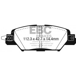 EBC YellowStuff (DP43071R) Колодки задние для Mazda CX-5 2.0 (2015-)