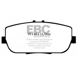 EBC YellowStuff (DP41775R) Колодки задние для Mazda MX5 1.8, 2.0 (2005-2015)
