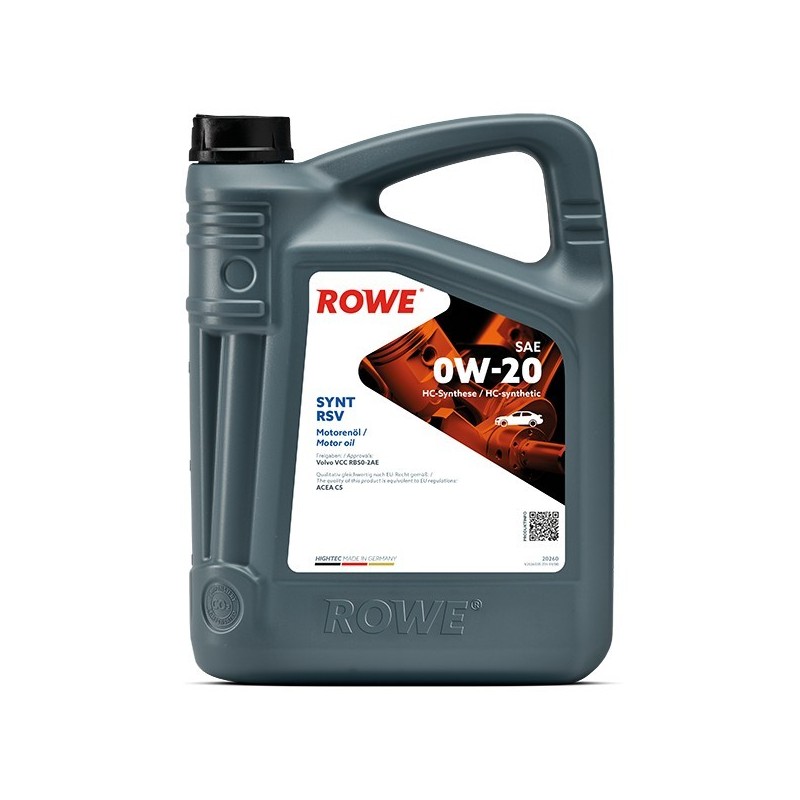 ROWE HIGHTEC Synt RSV 0W-20, 5 литров