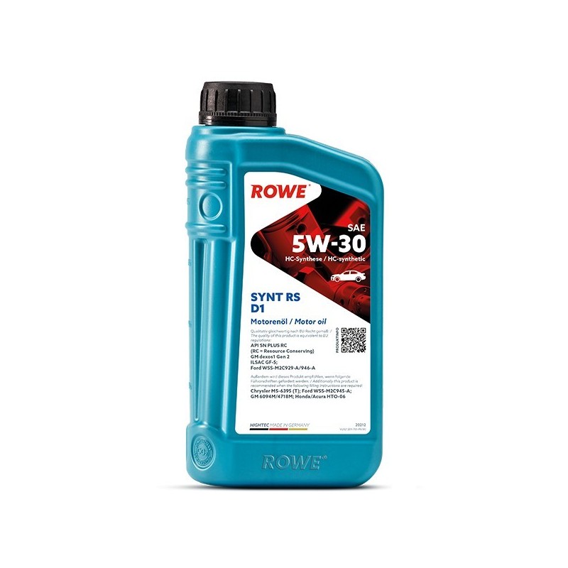 ROWE HIGHTEC Synt RS D1 5W-30, 1 литр