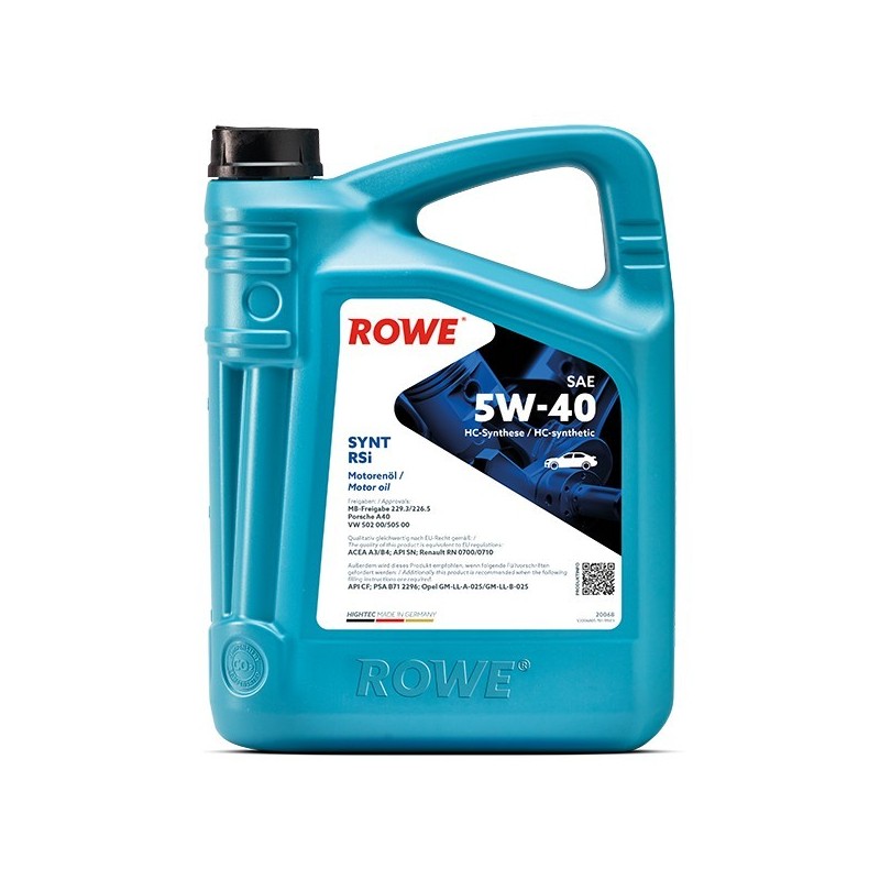 ROWE HIGHTEC Synt RSi 5W-40, 5 литров