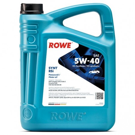 ROWE HIGHTEC Synt RSi 5W-40, 5 литров