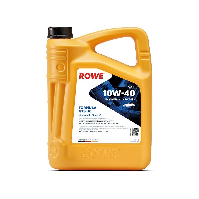 ROWE HIGHTEC Formula GTS HC 10W-40, 5 литров