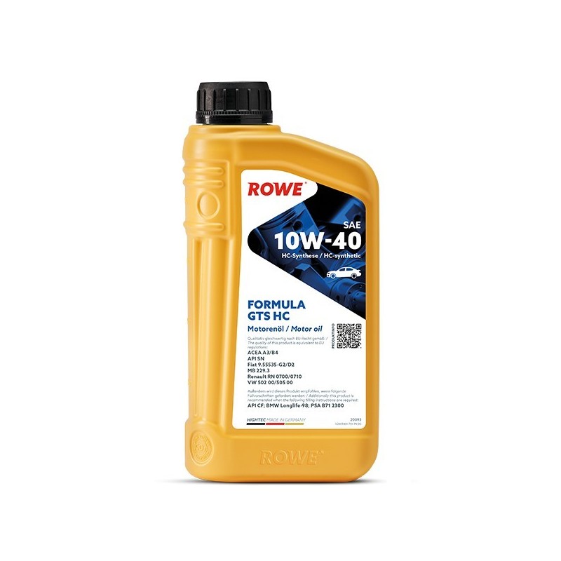 ROWE HIGHTEC Formula GTS HC 10W-40, 1 литр