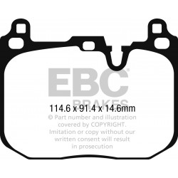 EBC Ultimax (DPX2271) Колодки передние для Mini Cooper Works 2.0t (2014 -)