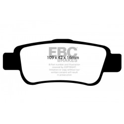 EBC Ultimax (DP1952) Колодки задние для Honda CR-V 2.0л (2007-2019)