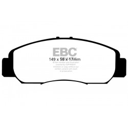 EBC Ultimax (DP1669) Колодки передние для HONDA Civic FD1 1.8 (2007-2012)