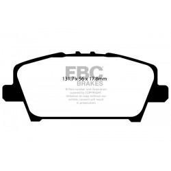 EBC Ultimax (DP1901) Колодки передние для HONDA Civic FN 1.8 (2006-2012)