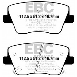 EBC YellowStuff (DP42344R) Колодки задние для HYUNDAI i-30 N 2.0T (2017-)