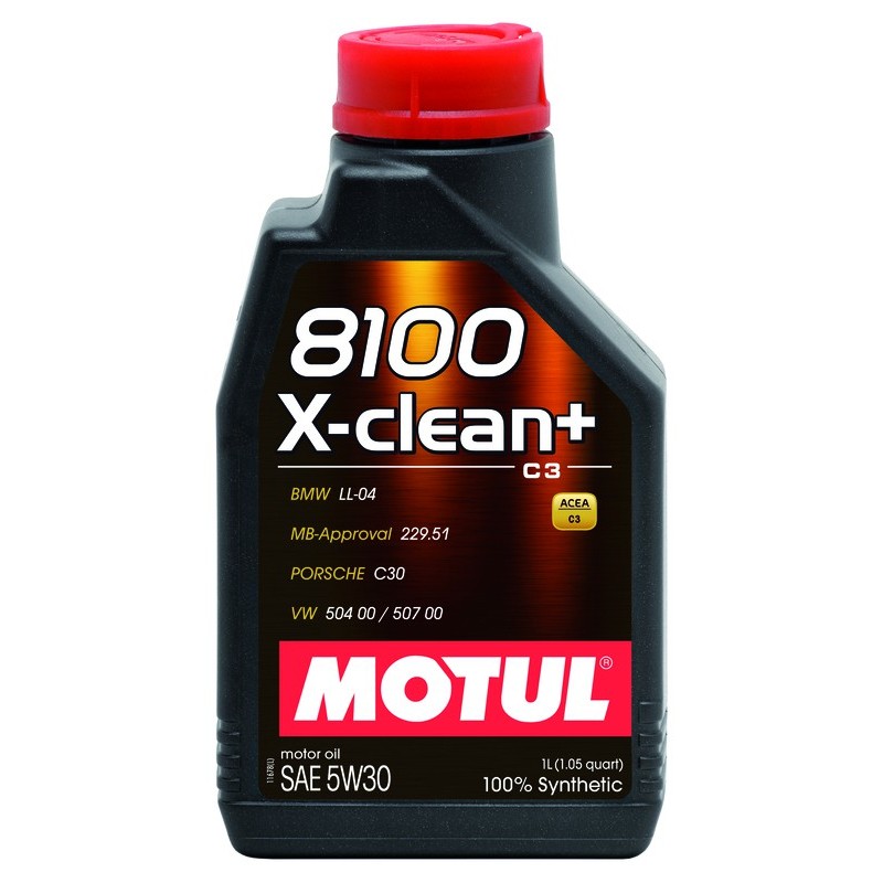 Motul 8100 X-clean+ 5W30, 1 литр 